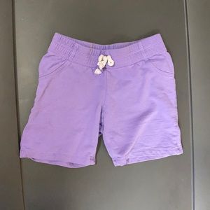Size 6 purple shorts. Super cute.